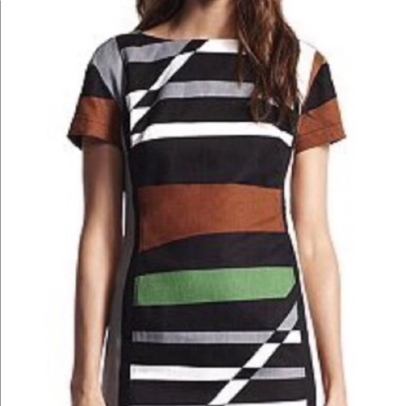 Derek Lam Design Nation Graphic Sheath Dress - Picture 3 of 6